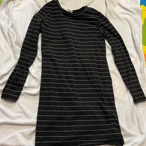 H&M midi striped dress